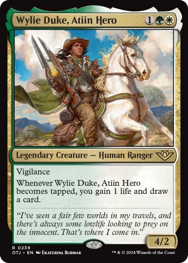 Wylie Duke, Atiin Hero [Outlaws of Thunder Junction] | Tacoma Games