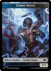 Zombie Rogue // Plot Double-Sided Token [Outlaws of Thunder Junction Tokens] | Tacoma Games