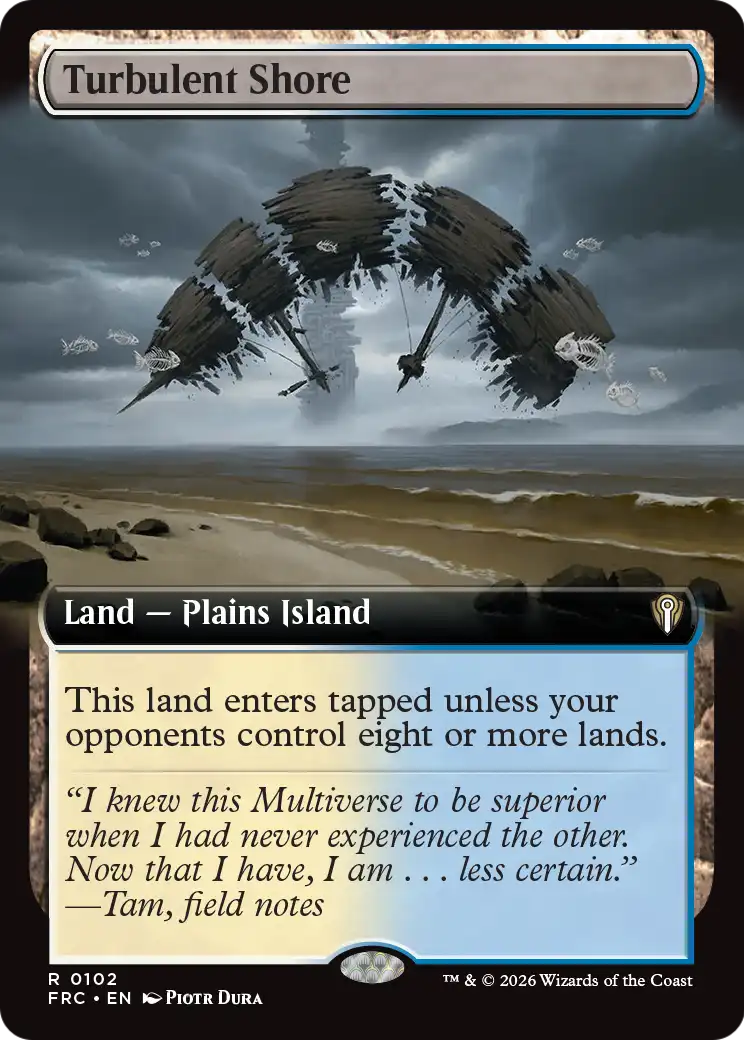 Turbulent Shore (Extended Art) [Reality Fracture Commander] | Tacoma Games