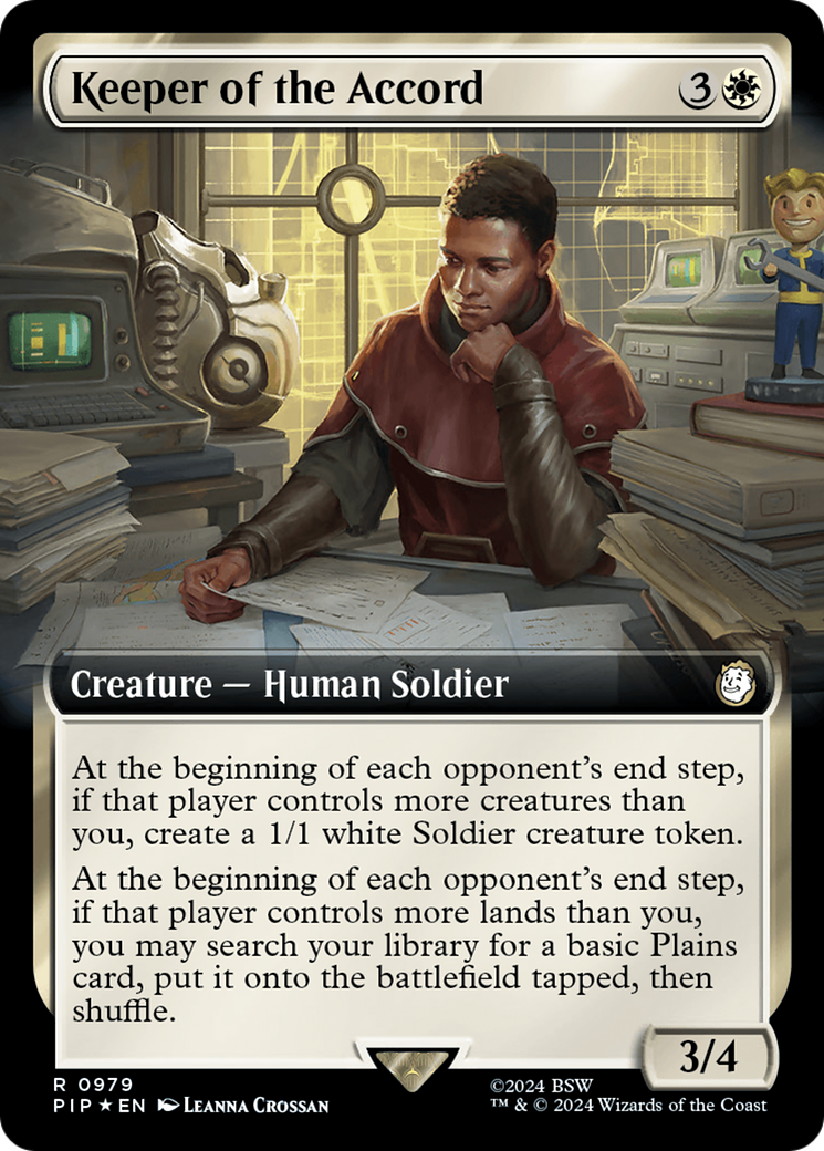 Keeper of the Accord (Extended Art) (Surge Foil) [Fallout] | Tacoma Games