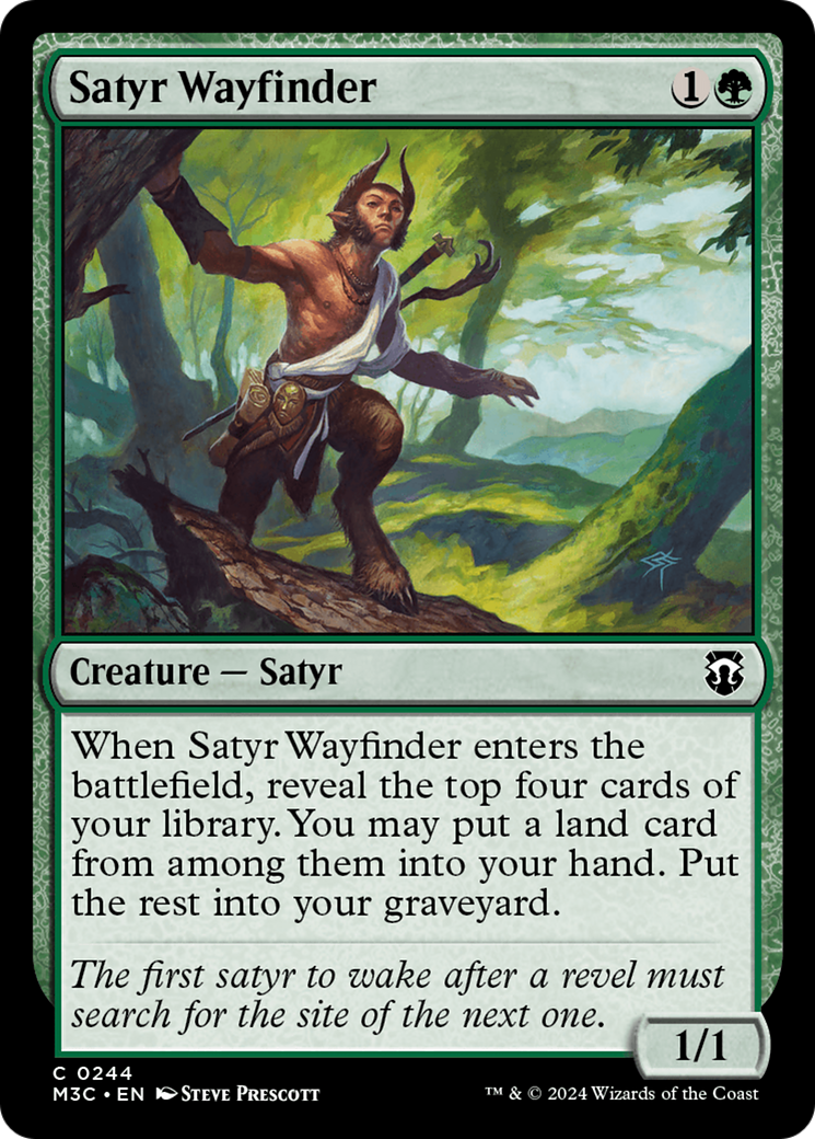 Satyr Wayfinder (Ripple Foil) [Modern Horizons 3 Commander] | Tacoma Games