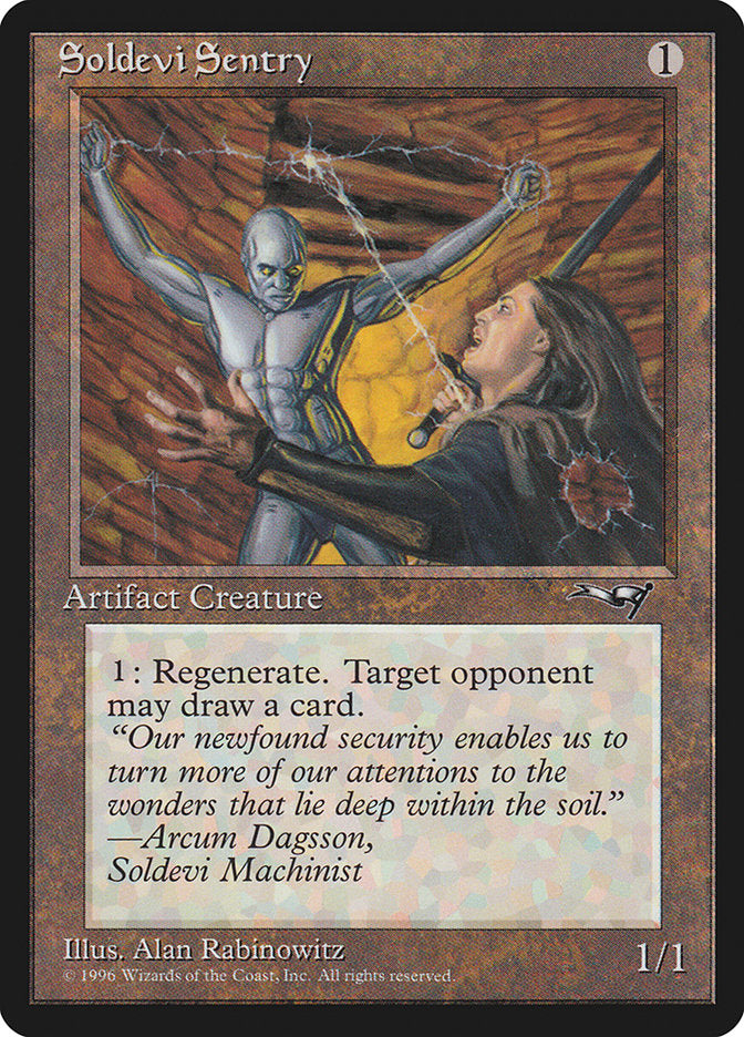 Soldevi Sentry (Hands Raised) [Alliances] | Tacoma Games