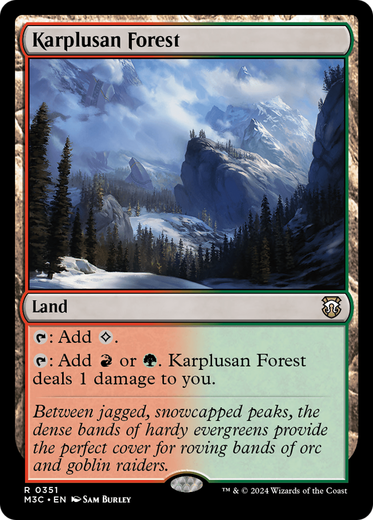 Karplusan Forest (Ripple Foil) [Modern Horizons 3 Commander] | Tacoma Games