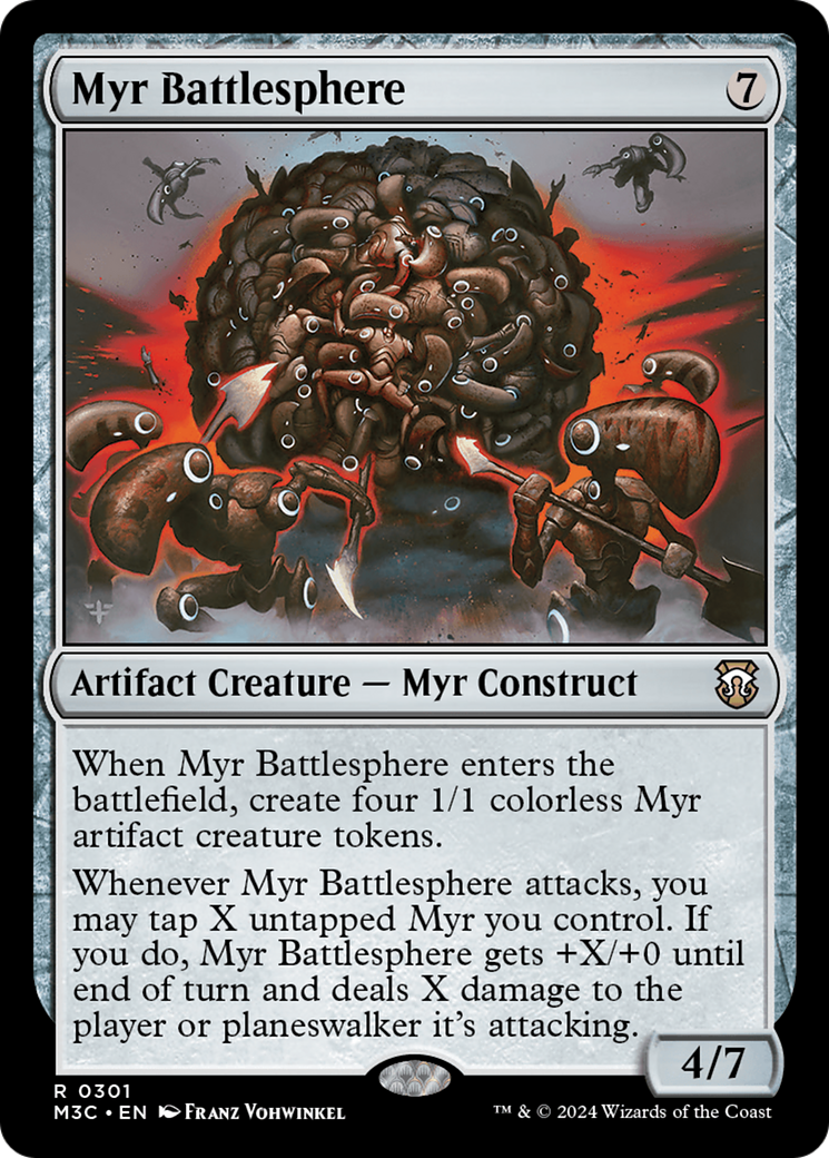 Myr Battlesphere (Ripple Foil) [Modern Horizons 3 Commander] | Tacoma Games