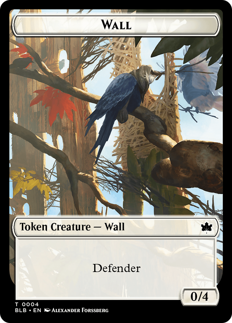 Wall Token [Bloomburrow Tokens] | Tacoma Games