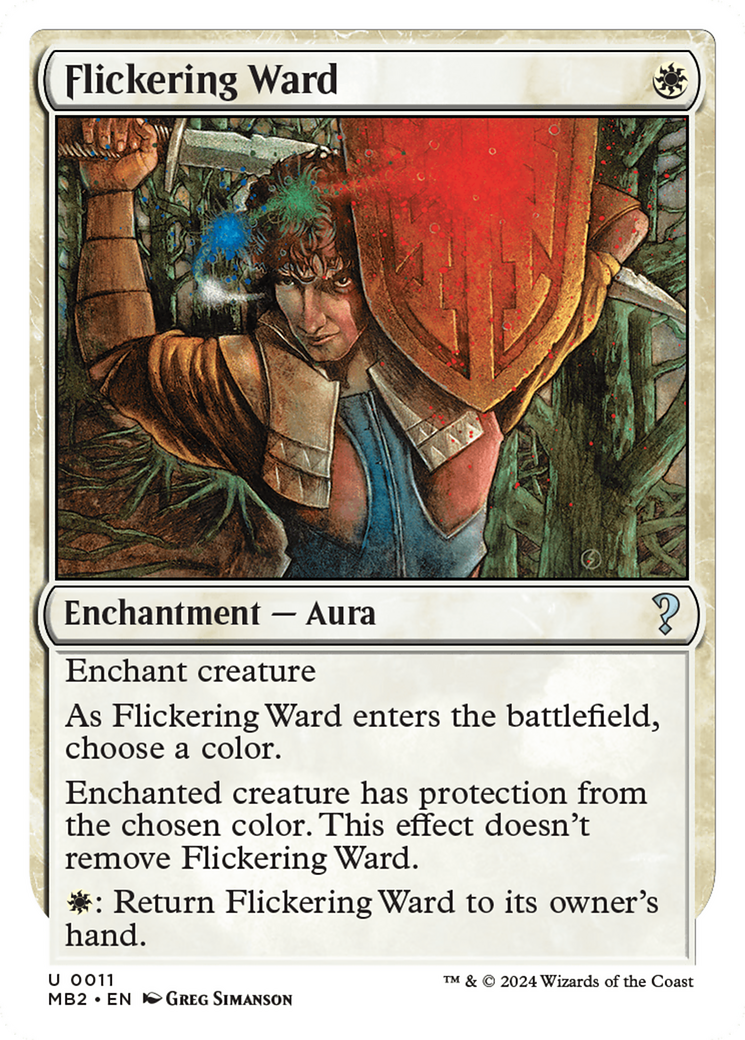 Flickering Ward (White Border) [Mystery Booster 2] | Tacoma Games