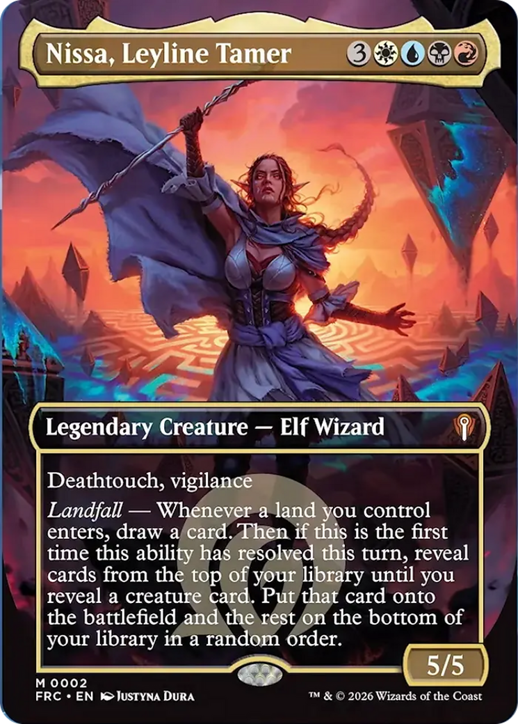 Nissa, Leyline Tamer (Borderless) [Reality Fracture Commander] | Tacoma Games