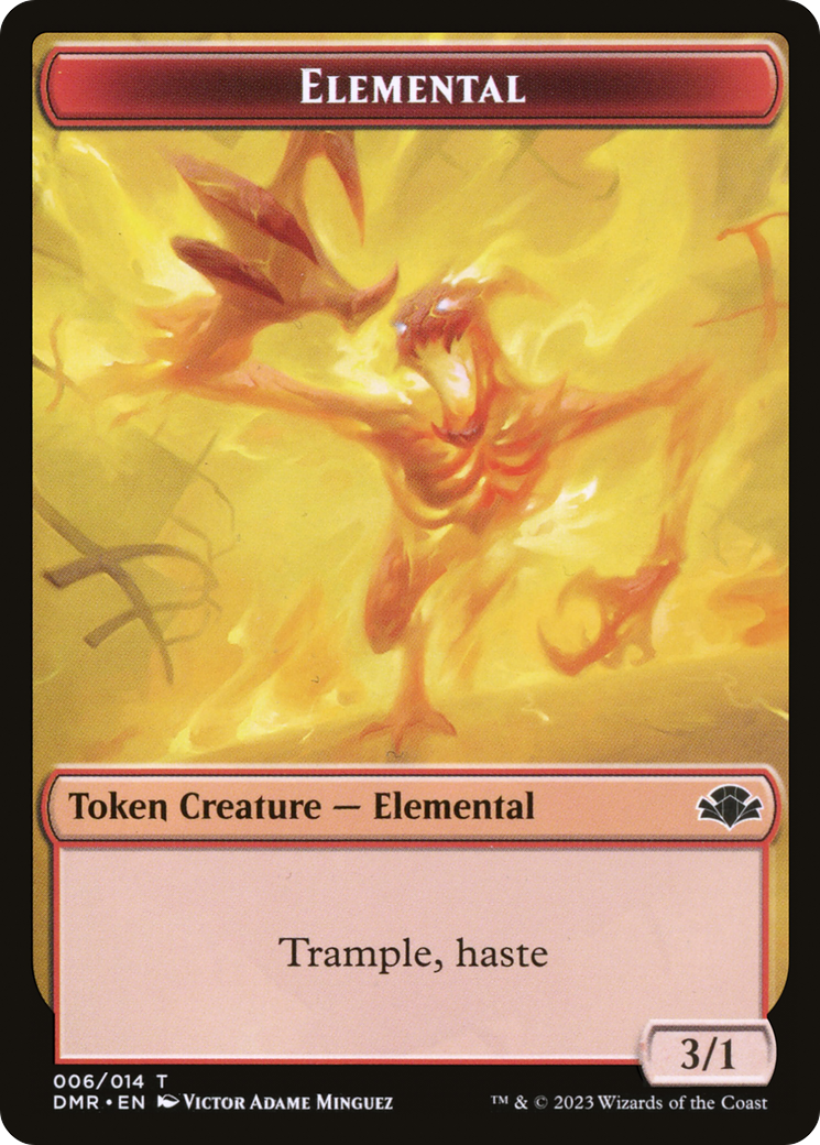 Elemental Token [Dominaria Remastered Tokens] | Tacoma Games