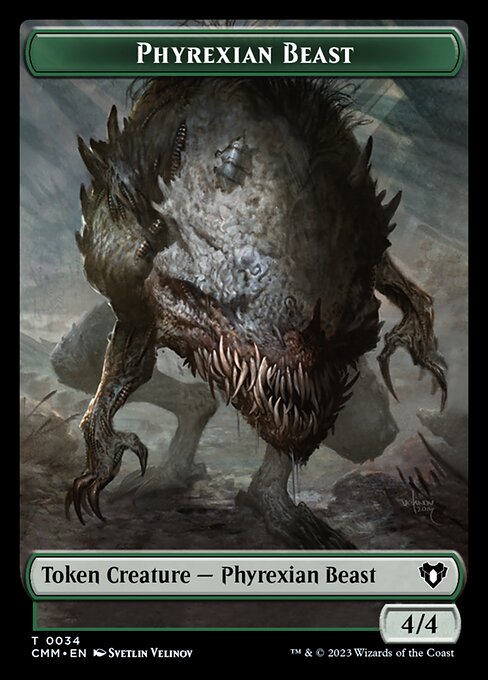 Eldrazi Scion // Phyrexian Beast Double-Sided Token [Commander Masters Tokens] | Tacoma Games