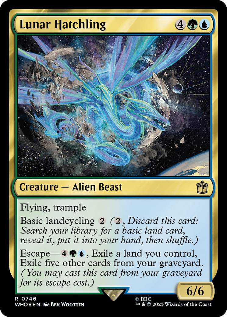 Lunar Hatchling (Surge Foil) [Doctor Who] | Tacoma Games