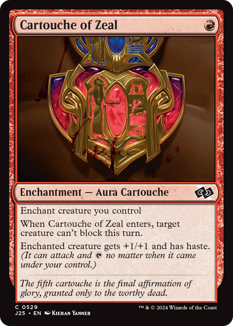 Cartouche of Zeal [Foundations Jumpstart] | Tacoma Games