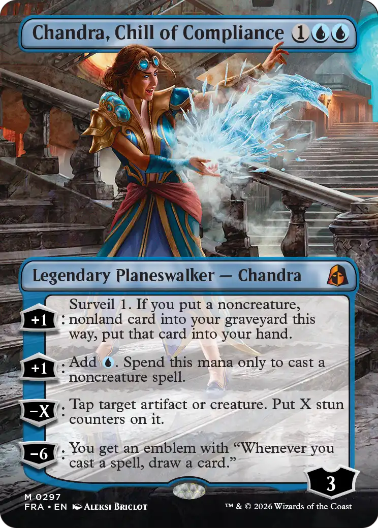 Chandra, Chill of Compliance (Borderless) [Reality Fracture] | Tacoma Games