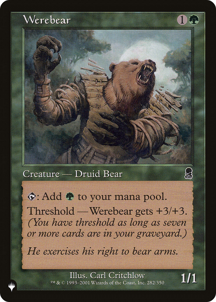 Werebear [The List Reprints] | Tacoma Games