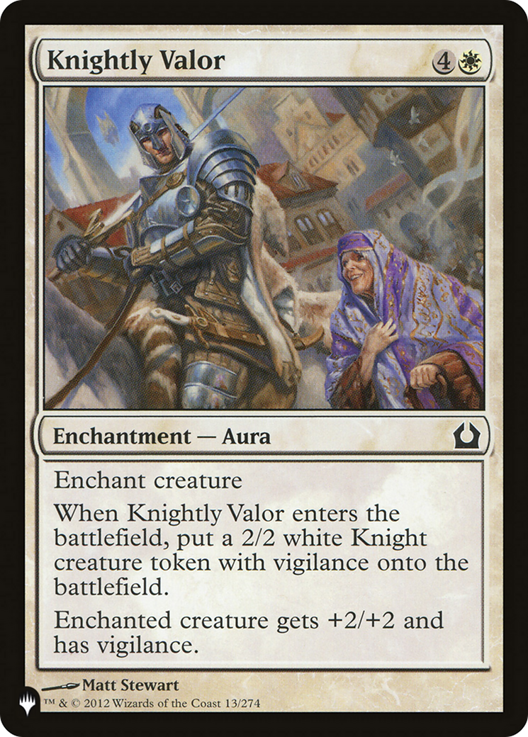 Knightly Valor [The List Reprints] | Tacoma Games