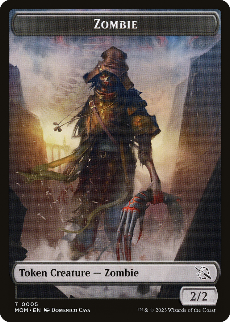 Elemental (02) // Zombie Double-Sided Token [March of the Machine Tokens] | Tacoma Games