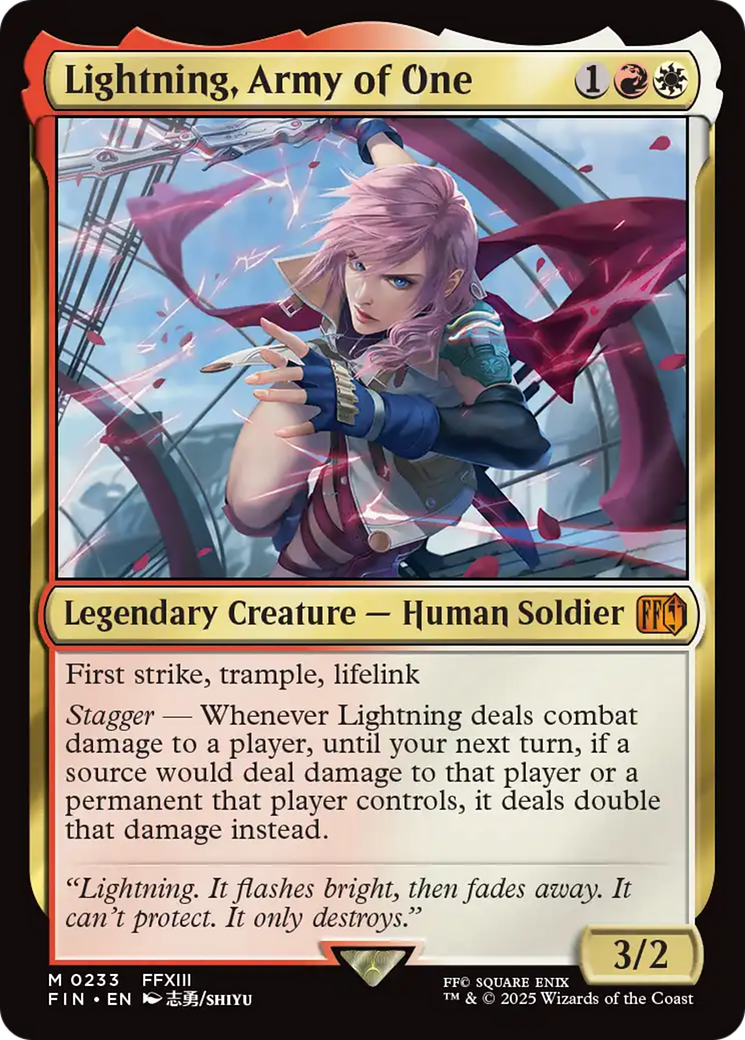 Lightning, Army of One [FINAL FANTASY] | Tacoma Games