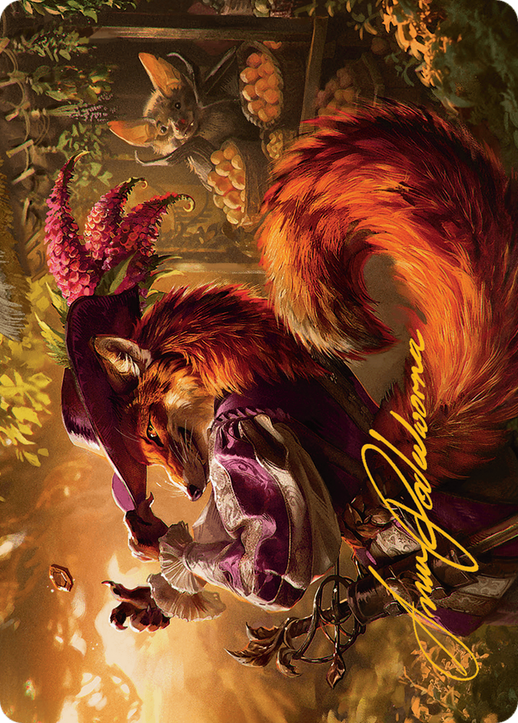 Mr. Foxglove Art Card (Gold-Stamped Signature) [Bloomburrow Art Series] | Tacoma Games