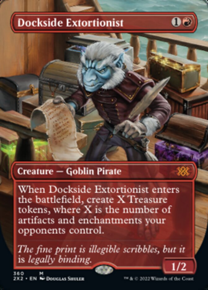 Dockside Extortionist (Borderless Alternate Art) [Double Masters 2022] | Tacoma Games