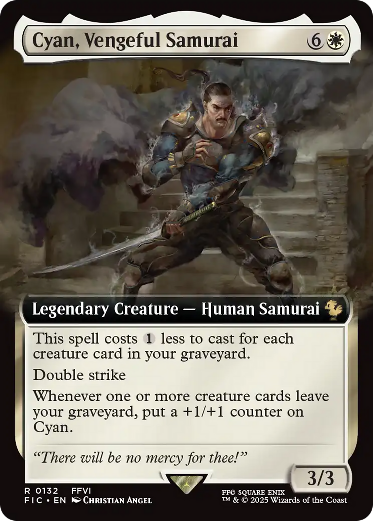 Cyan, Vengeful Samurai (Extended Art) [FINAL FANTASY Commander] | Tacoma Games