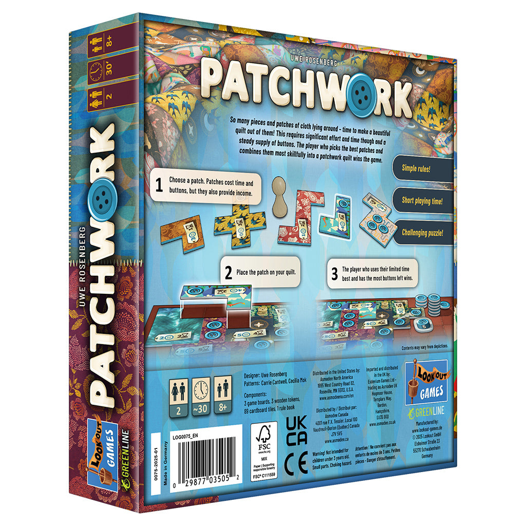 Patchwork - Revised Edition | Tacoma Games