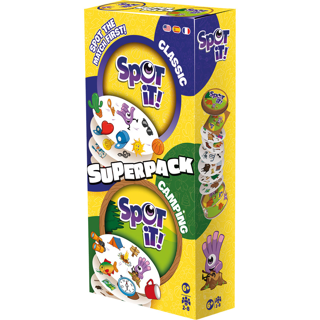 Spot It! Super Pack (Eco Bigbox) Classic + Camping ML | Tacoma Games