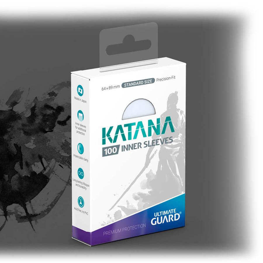 KATANA SLEEVES: TRANSPARENT INNER SLEEVES (100CT) | Tacoma Games