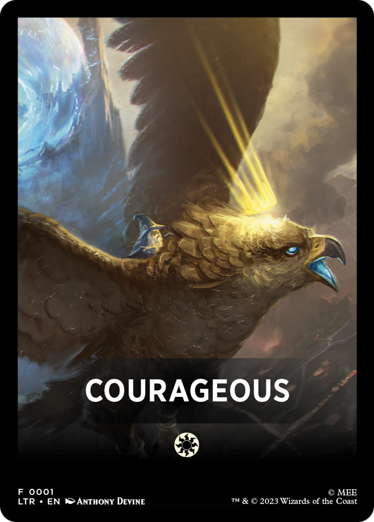 Courageous Theme Card [The Lord of the Rings: Tales of Middle-Earth Tokens] | Tacoma Games