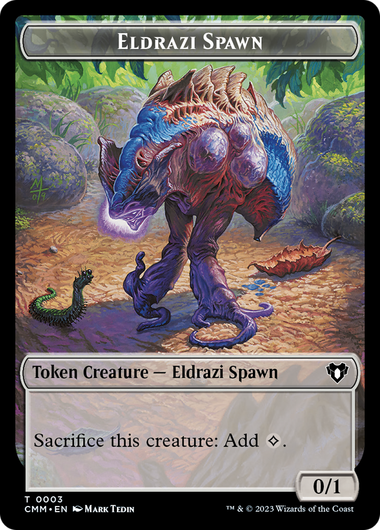 Eldrazi Spawn // Satyr Double-Sided Token [Commander Masters Tokens] | Tacoma Games