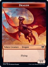 Dragon // Thopter Double-sided Token [Kaldheim Commander Tokens] | Tacoma Games