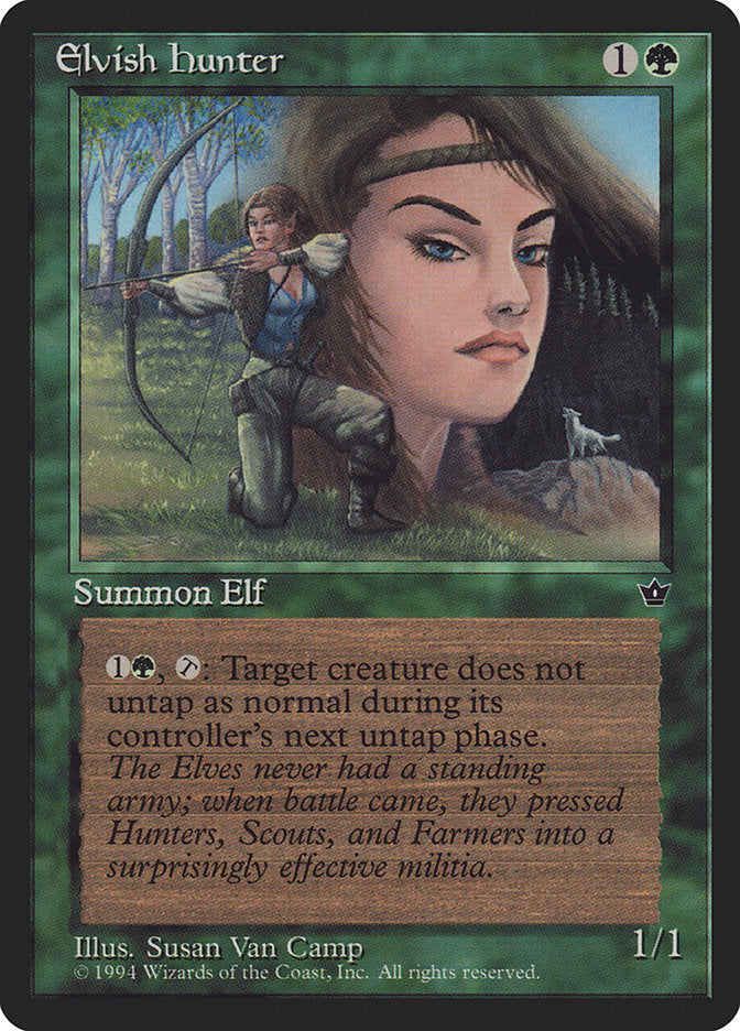 Elvish Hunter (Susan Van Camp) [Fallen Empires] | Tacoma Games