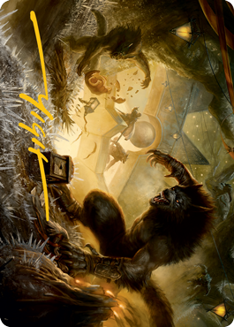Storm the Festival Art Card (Gold-Stamped Signature) [Innistrad: Midnight Hunt Art Series] | Tacoma Games