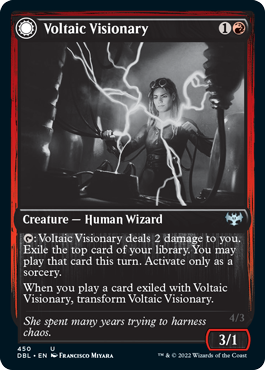 Voltaic Visionary // Volt-Charged Berserker [Innistrad: Double Feature] | Tacoma Games
