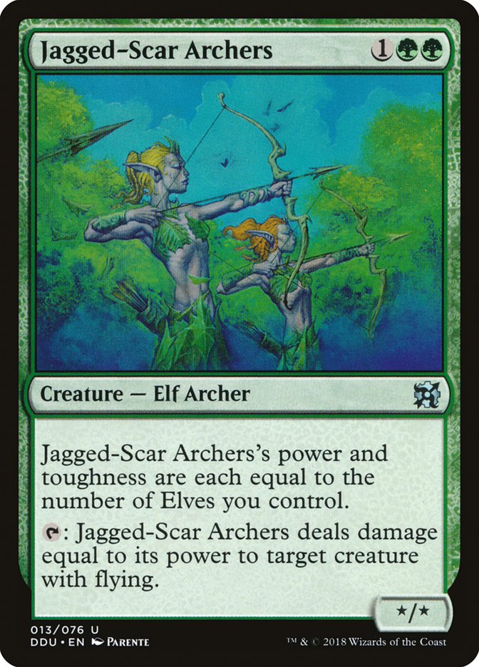 Jagged-Scar Archers [Duel Decks: Elves vs. Inventors] | Tacoma Games