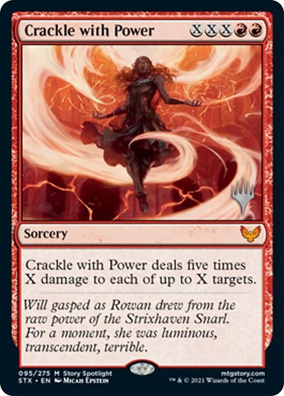 Crackle with Power (Promo Pack) [Strixhaven: School of Mages Promos] | Tacoma Games