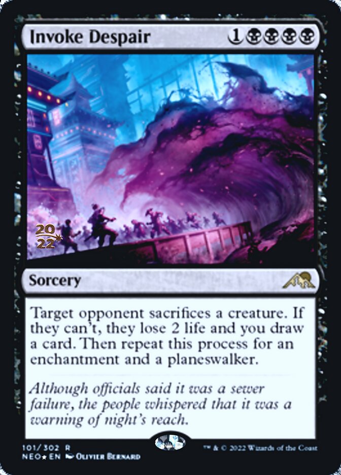 Invoke Despair [Kamigawa: Neon Dynasty Prerelease Promos] | Tacoma Games