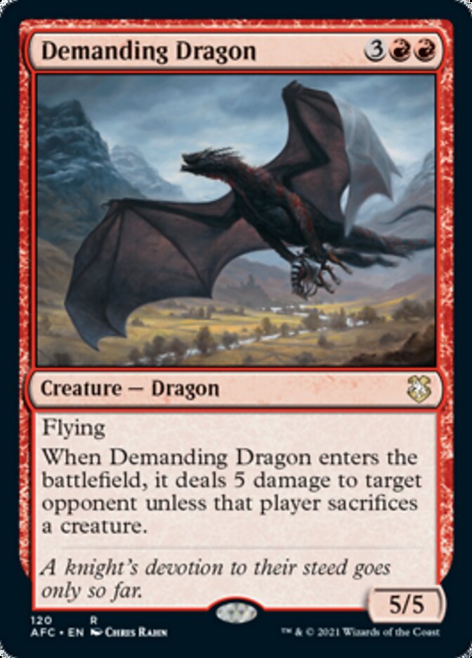 Demanding Dragon [Dungeons & Dragons: Adventures in the Forgotten Realms Commander] | Tacoma Games