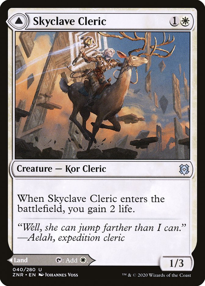 Skyclave Cleric // Skyclave Basilica [Zendikar Rising] | Tacoma Games