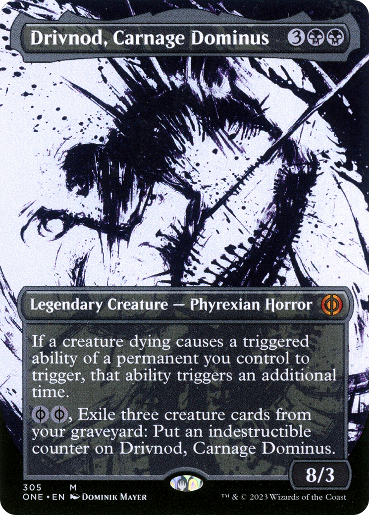 Drivnod, Carnage Dominus (Borderless Ichor) [Phyrexia: All Will Be One] | Tacoma Games