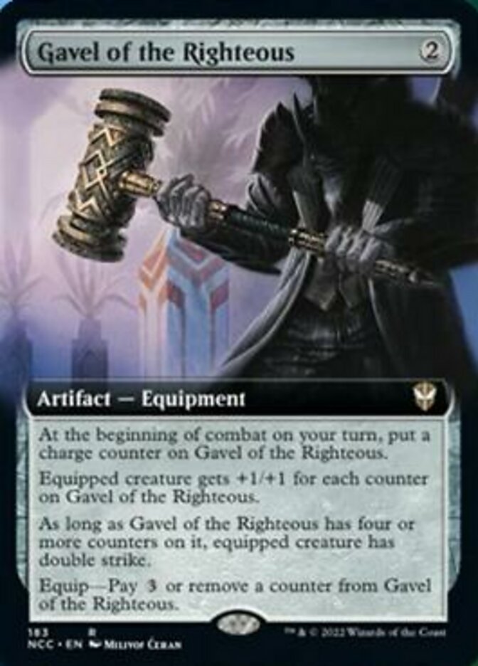 Gavel of the Righteous (Extended Art) [Streets of New Capenna Commander] | Tacoma Games