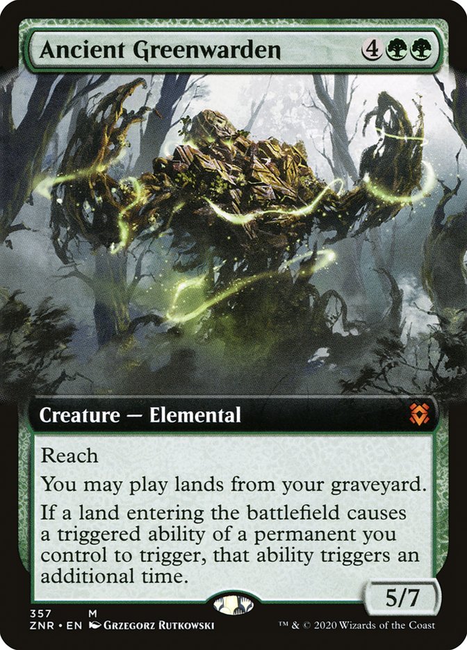 Ancient Greenwarden (Extended Art) [Zendikar Rising] | Tacoma Games