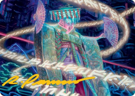 Satsuki, the Living Lore Art Card (Gold-Stamped Signature) [Kamigawa: Neon Dynasty Art Series] | Tacoma Games