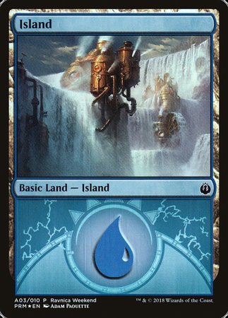 Island - Izzet (A03) [GRN Ravnica Weekend] | Tacoma Games