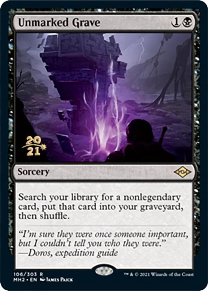 Unmarked Grave [Modern Horizons 2 Prerelease Promos] | Tacoma Games