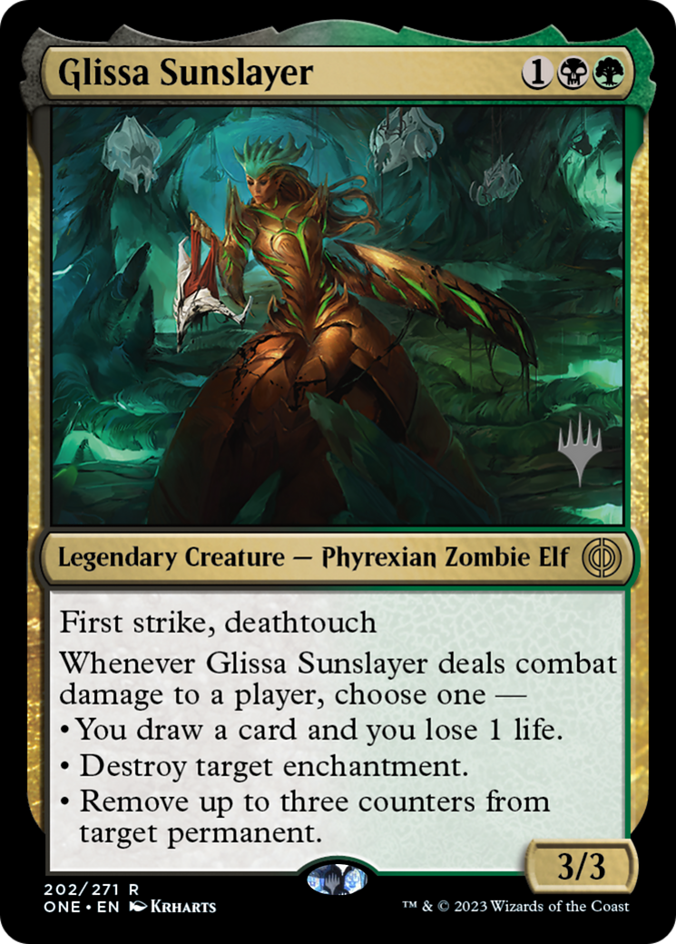 Glissa Sunslayer (Promo Pack) [Phyrexia: All Will Be One Promos] | Tacoma Games