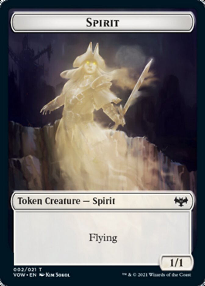 Spirit Token (002) [Innistrad: Crimson Vow Tokens] | Tacoma Games