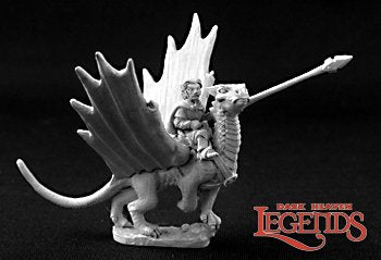 Roderic Ambermead and Glitter, Halfling on Dragon | Tacoma Games