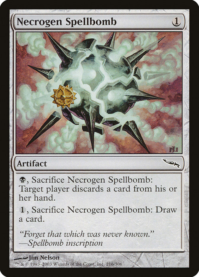 Necrogen Spellbomb [Mirrodin] | Tacoma Games