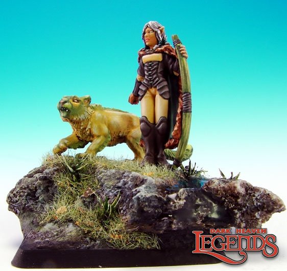 Aeris, Female Elf Ranger and Panther | Tacoma Games