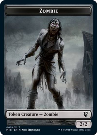 Zombie (005 MIC) // Zombie (005 MID) [Innistrad: Midnight Hunt Commander] | Tacoma Games