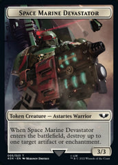 Soldier (002) // Space Marine Devastator Double-sided Token [Universes Beyond: Warhammer 40,000 Tokens] | Tacoma Games